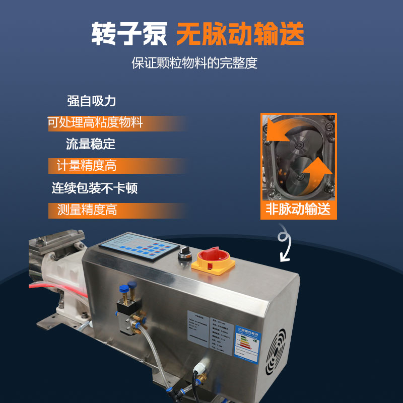 八寶粥轉(zhuǎn)子泵給袋式包裝機(jī) 八寶粥轉(zhuǎn)子泵給袋式包裝機(jī)